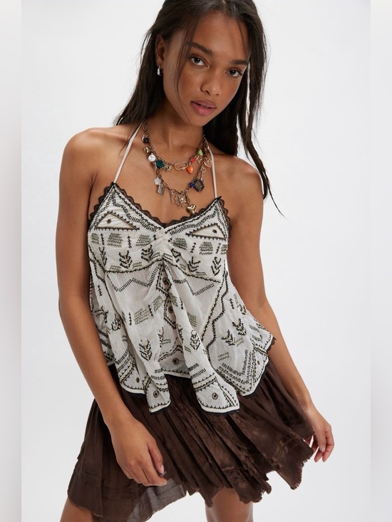 Free People Tops - Free People Sunset Glitter Tank NWT